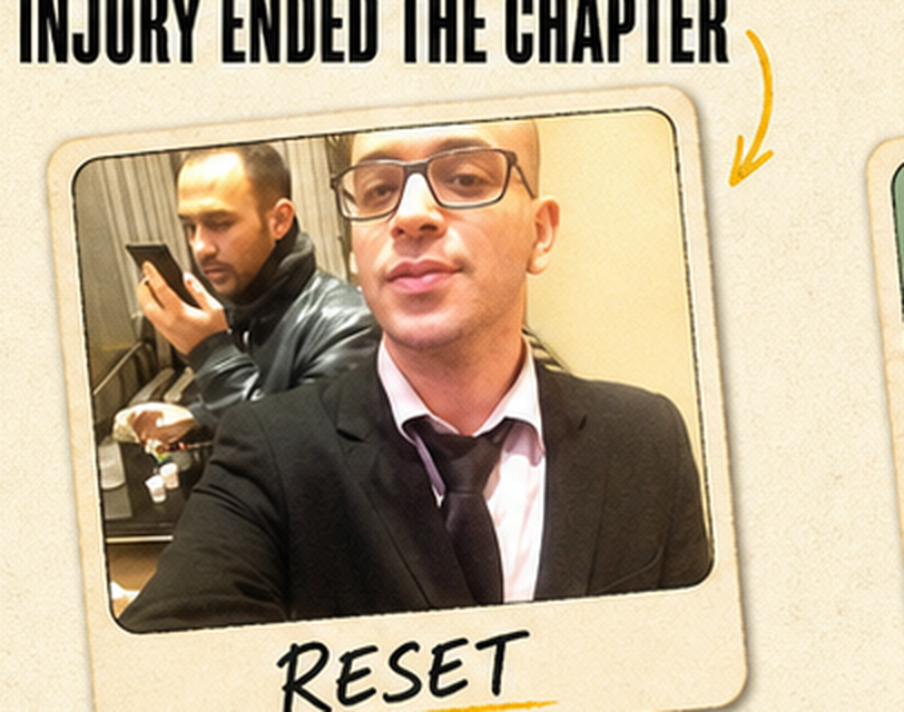 3. Injury ended the chapter