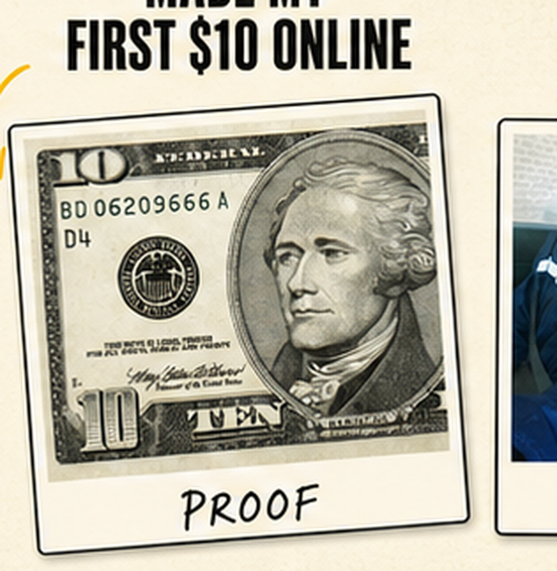 3. Made my first $10 online