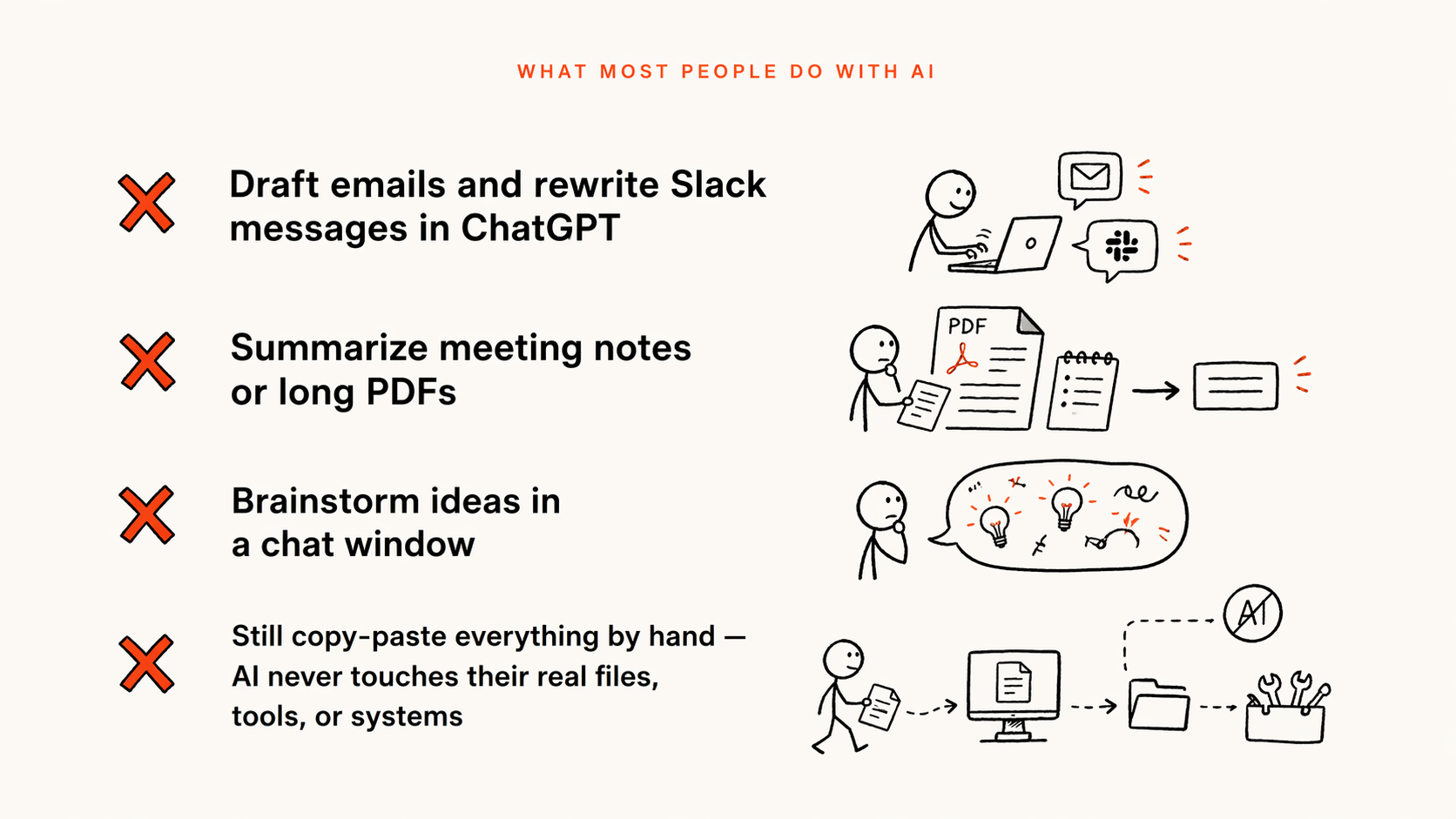 What most people do with AI